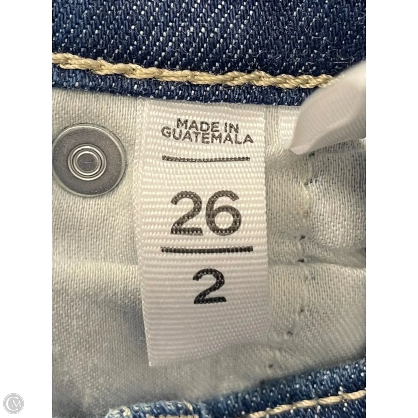 Jeans Straight By Loft In Blue Denim, Size: 2
