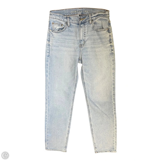 Jeans Straight By American Eagle In Blue Denim, Size: 2
