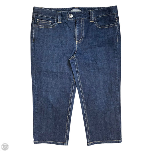 Capris By Ann Taylor In Blue Denim, Size: 10