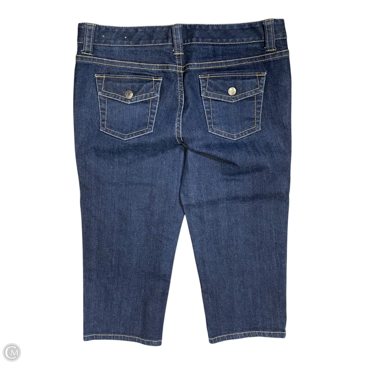 Capris By Ann Taylor In Blue Denim, Size: 10