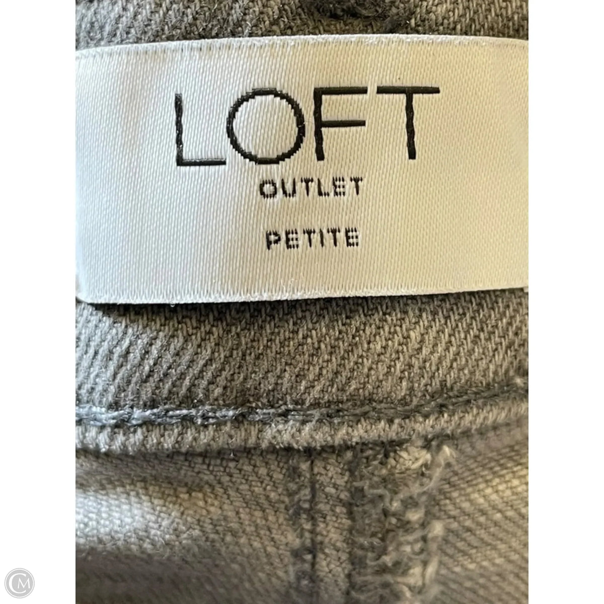 Jeans Straight By Loft In Grey, Size: 12