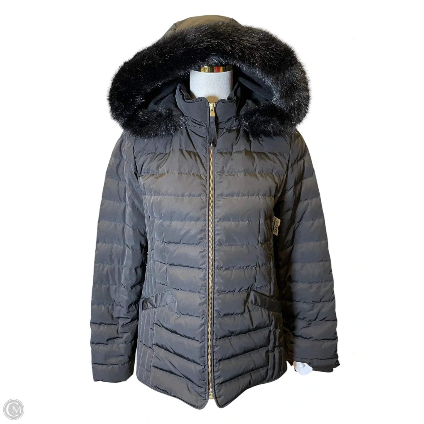 Jacket Puffer & Quilted By Talbots In Black, Size: M