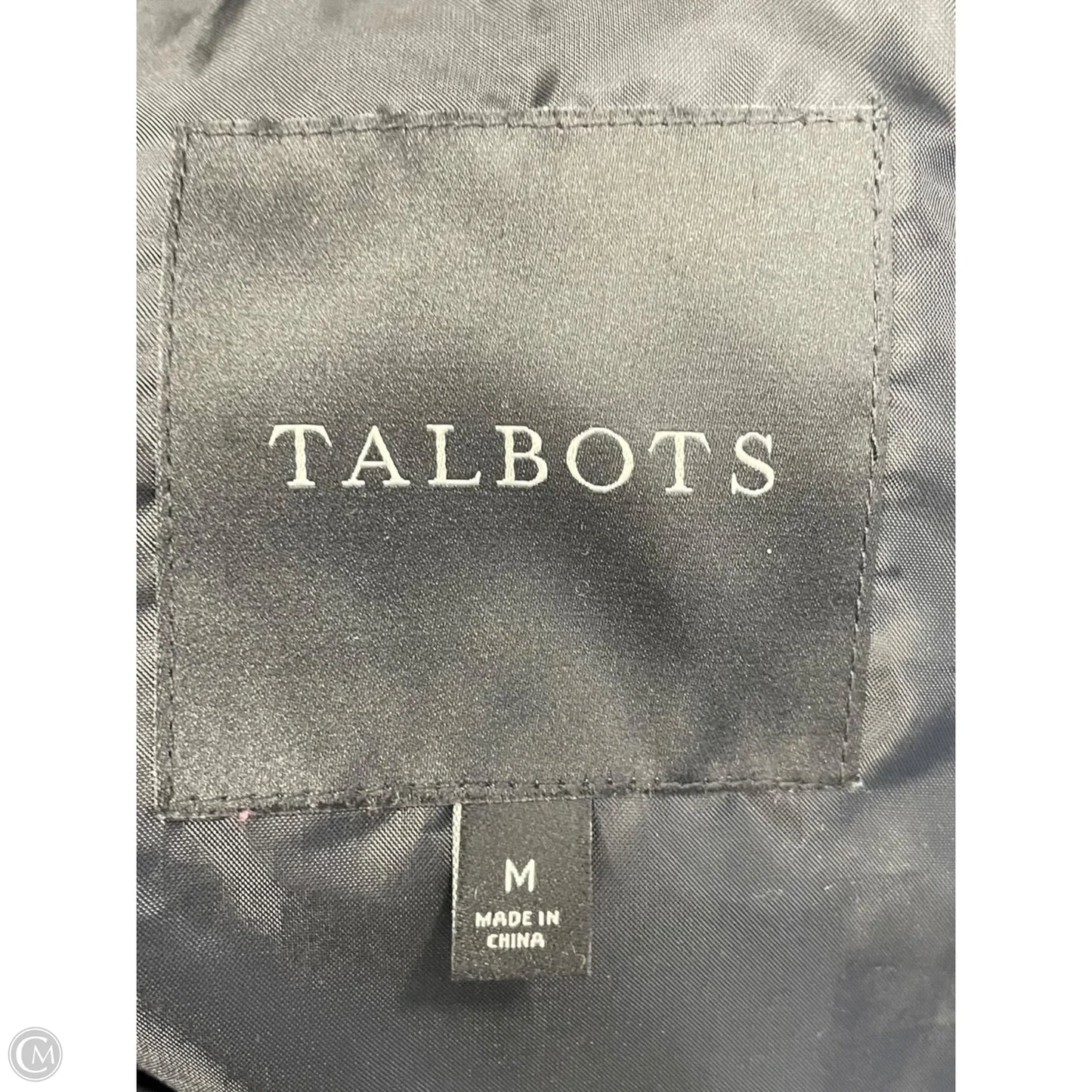 Jacket Puffer & Quilted By Talbots In Black, Size: M