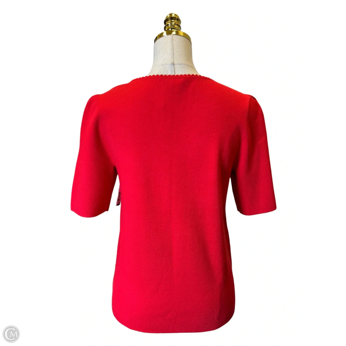 Top Short Sleeve By Talbots In Red, Size: M