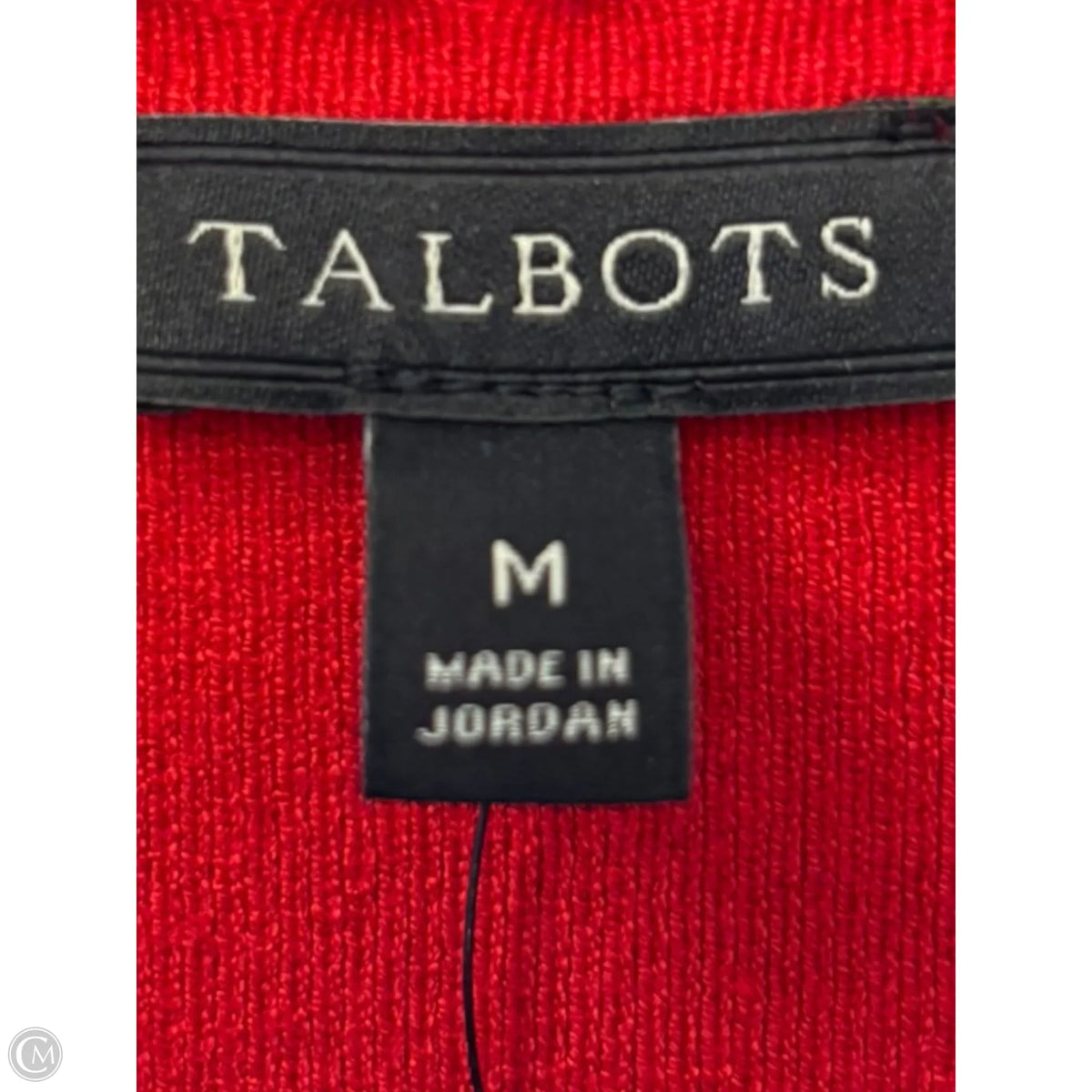 Top Short Sleeve By Talbots In Red, Size: M