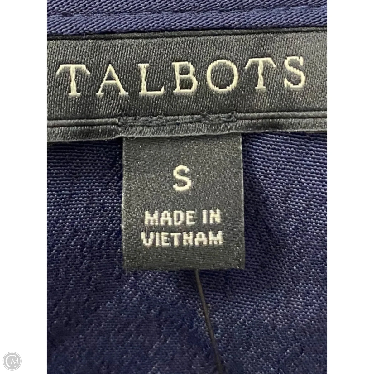 Top Long Sleeve By Talbots In Navy, Size: S