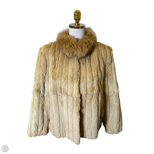 Coat Faux Fur & Sherpa By Clothes Mentor In Tan, Size: S