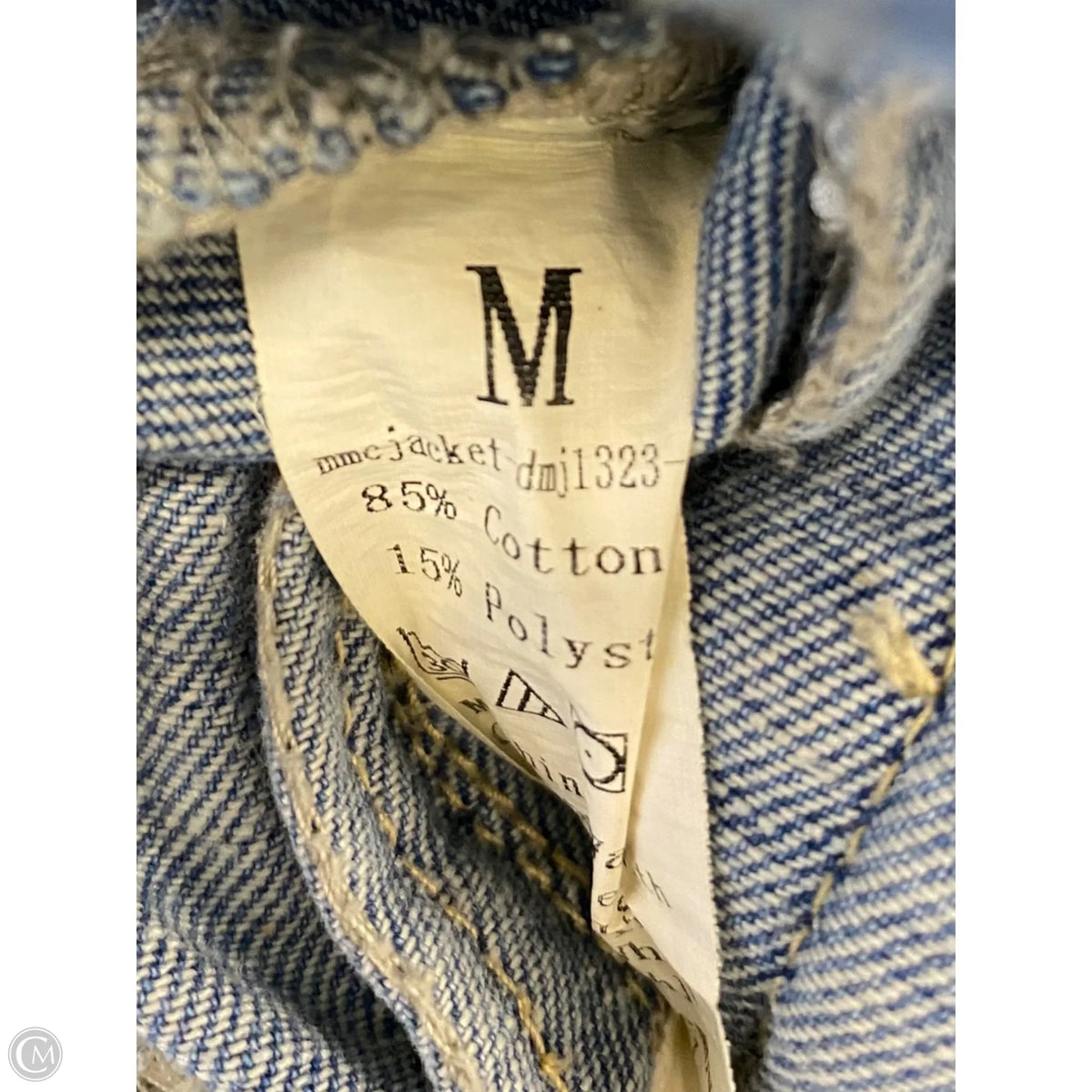 Jacket Denim By Clothes Mentor In Blue Denim, Size: M