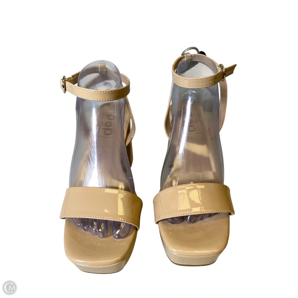 Shoes Heels Block By Pop In Tan, Size: 8