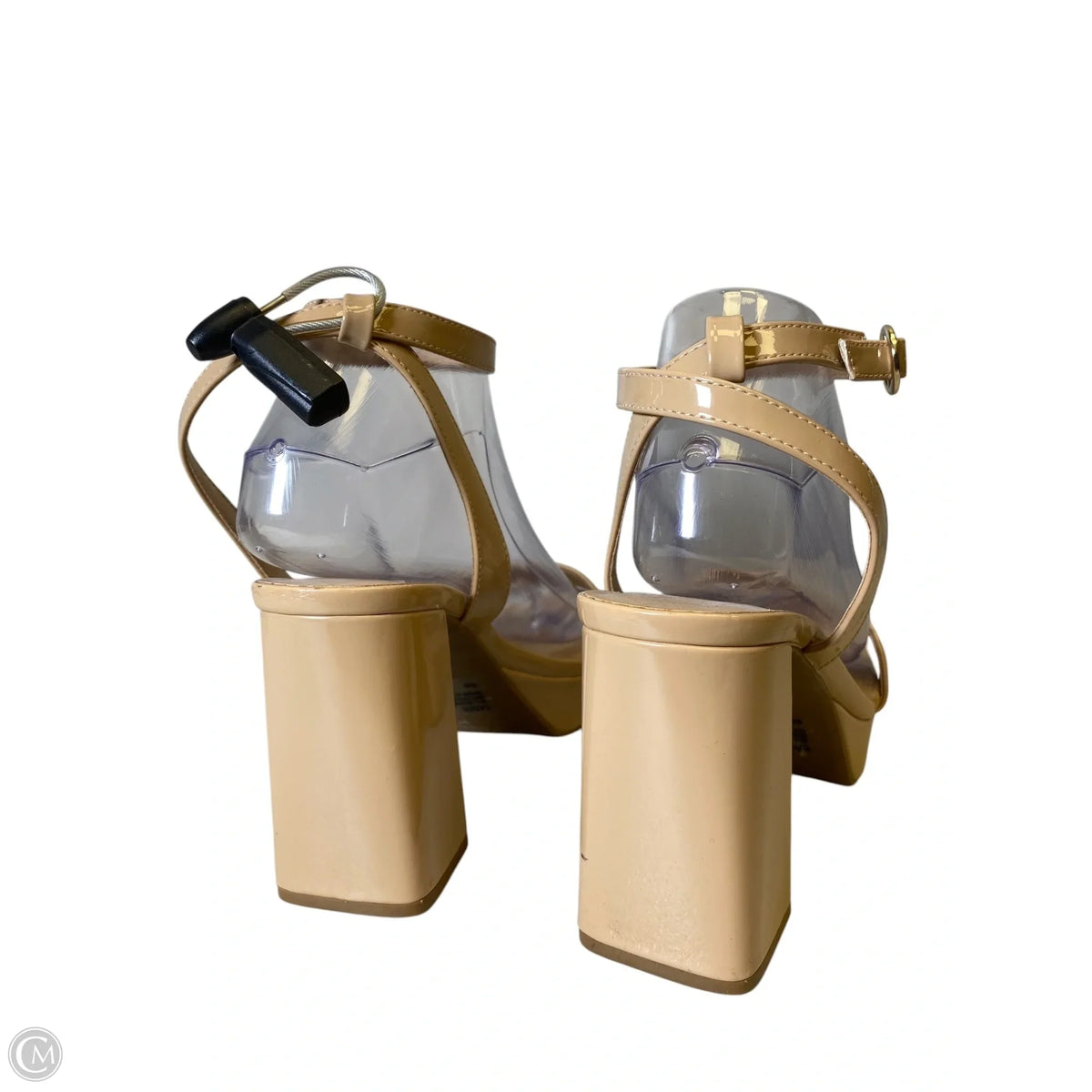 Shoes Heels Block By Pop In Tan, Size: 8