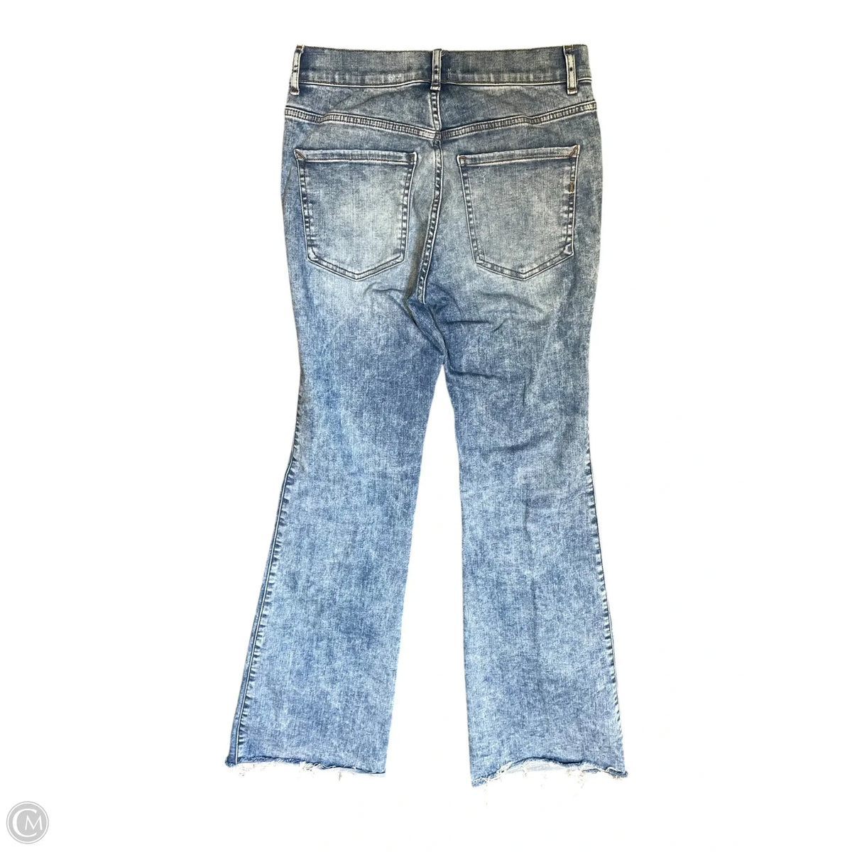 Jeans Flared By Express In Blue Denim, Size: 8