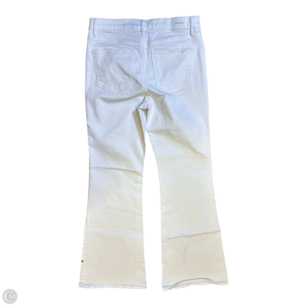 Jeans Flared By Express In White, Size: 8