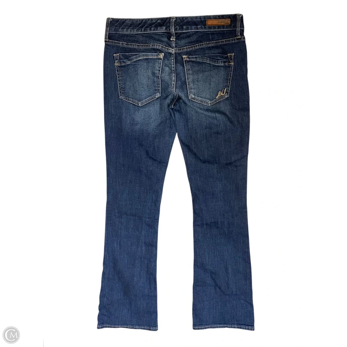 Jeans Flared By Express In Blue Denim, Size: 4