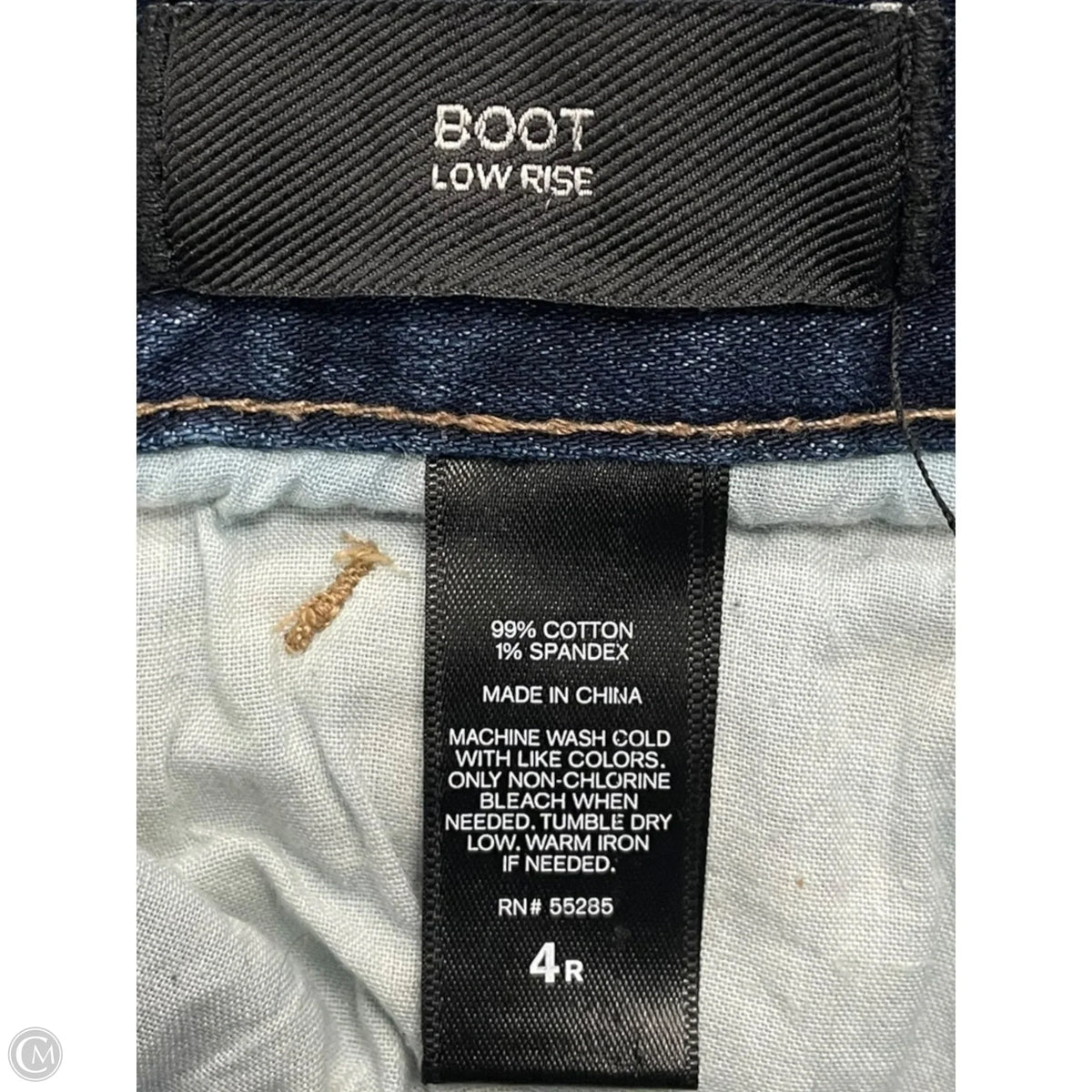 Jeans Flared By Express In Blue Denim, Size: 4