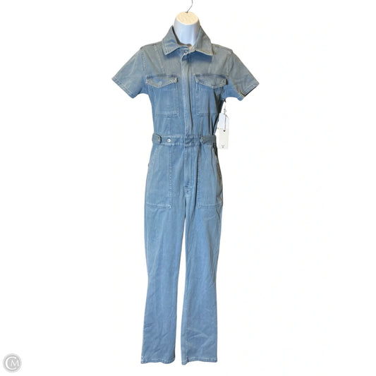 Jumpsuit By Good American In Blue Denim, Size: Xs