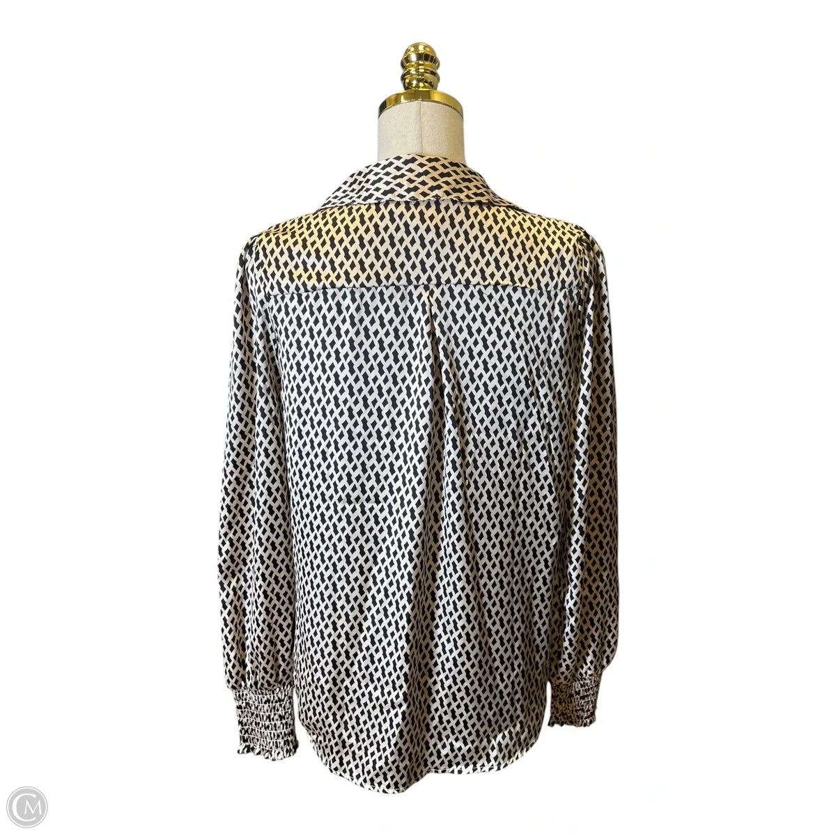 Top Long Sleeve By Haven In Black & Tan, Size: M