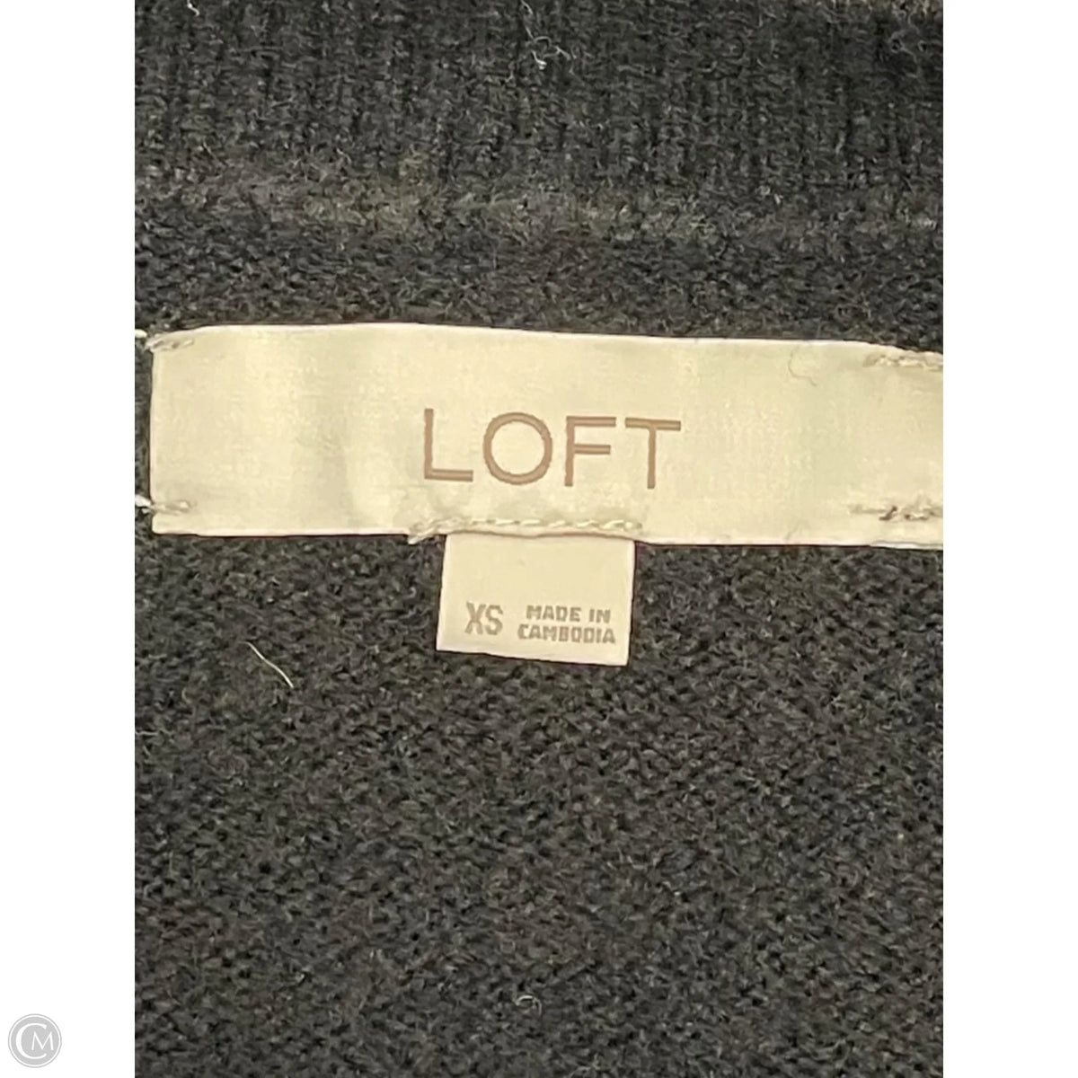 Sweater By Loft In Black, Size: Xs
