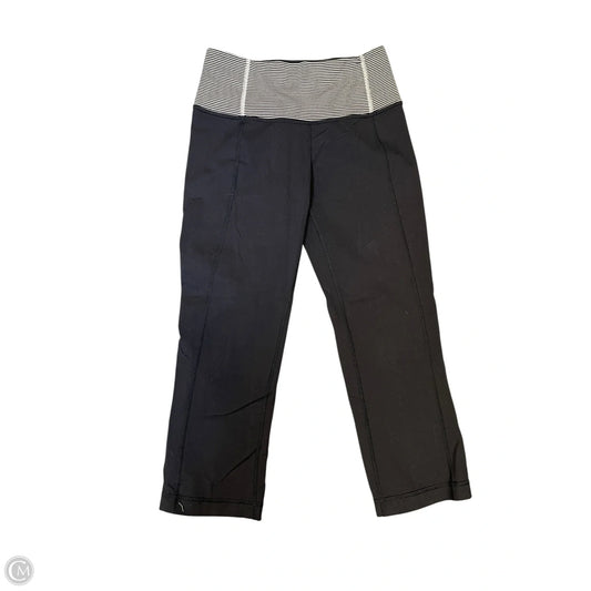 Athletic Capris By Lululemon In Black & White, Size: 2