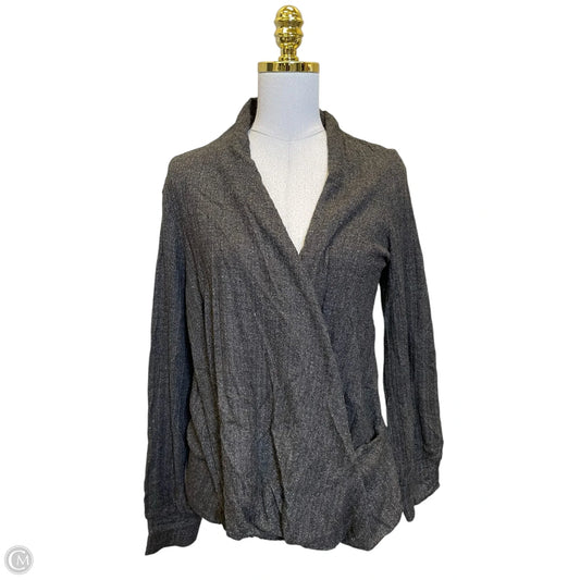 Top Long Sleeve By Maeve In Brown, Size: Xl