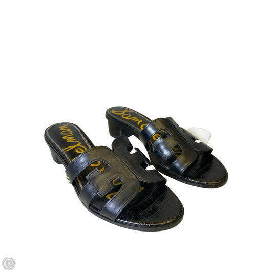 Sandals Heels Block By Sam Edelman In Black, Size: 8