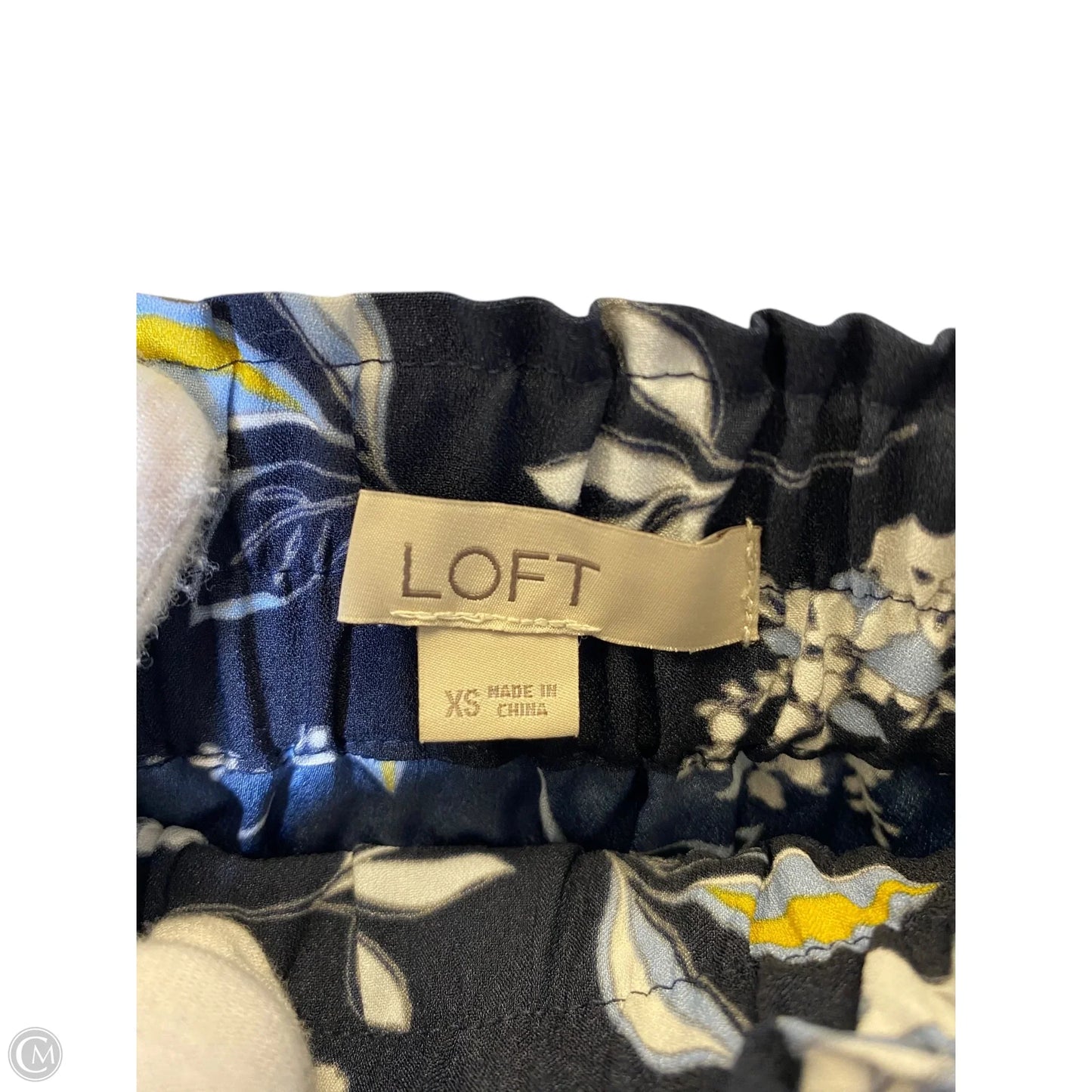 Skirt Midi By Loft In Floral Print, Size: Xs