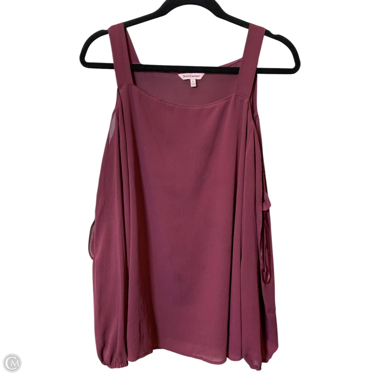 Top Long Sleeve By Juicy Couture In Maroon, Size: Xl