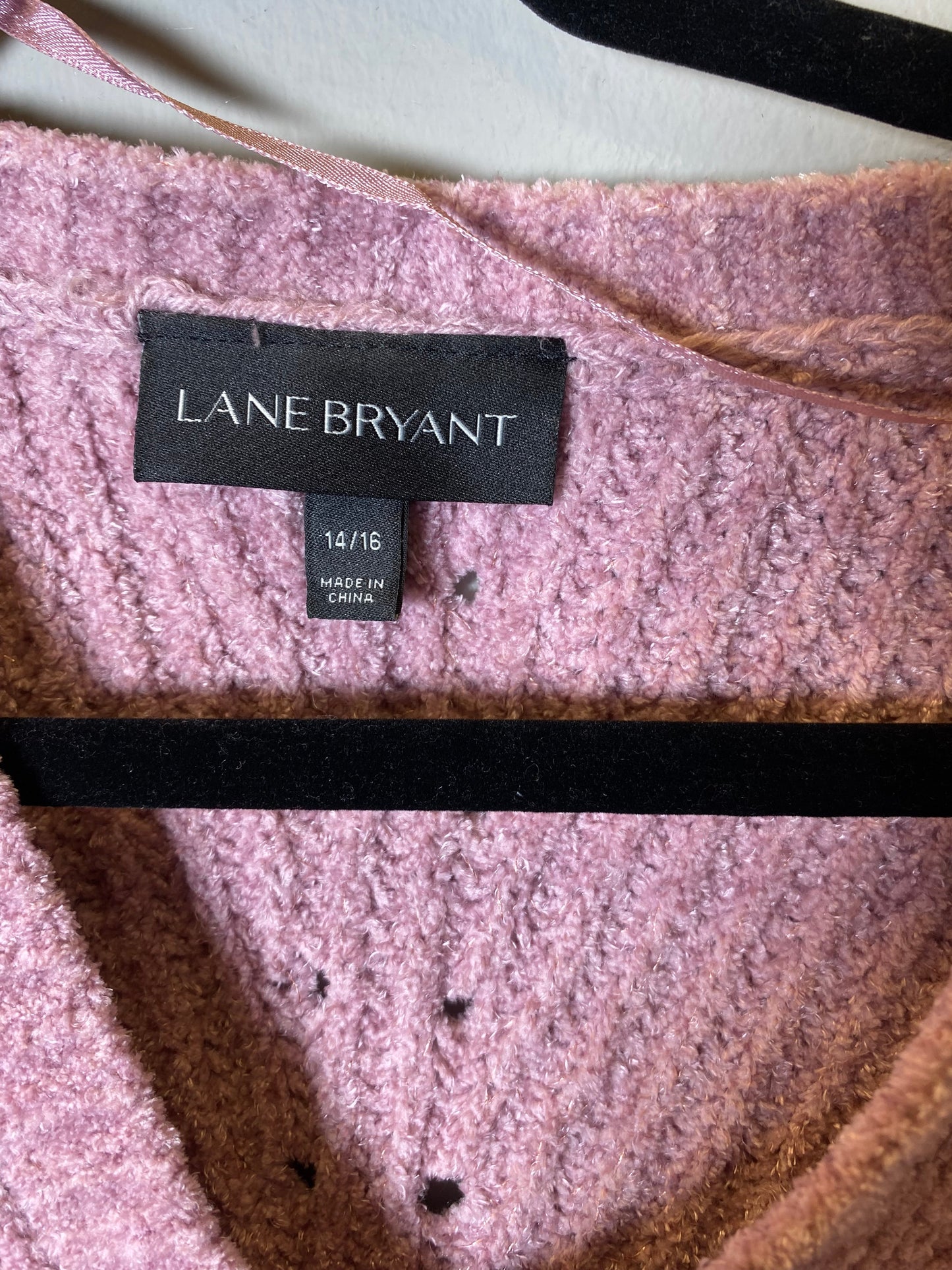 Sweater By Lane Bryant In Pink, Size: Xl