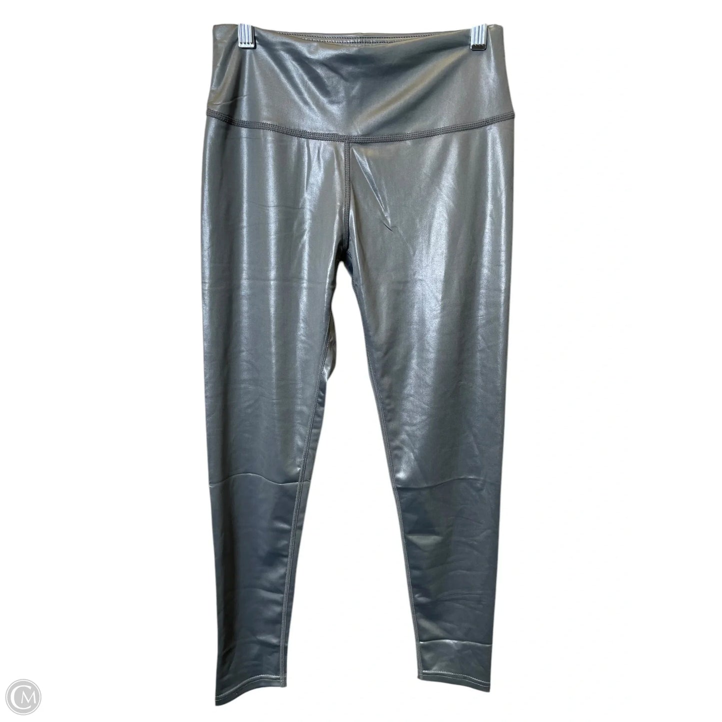 Athletic Leggings By Clothes Mentor In Silver, Size: S