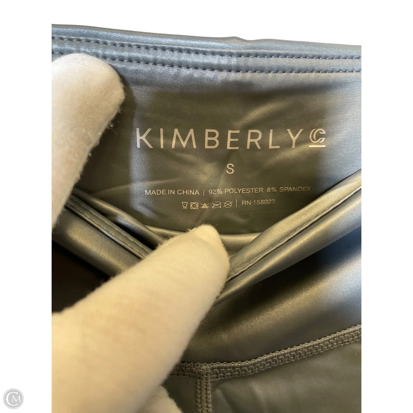 Athletic Leggings By Clothes Mentor In Silver, Size: S