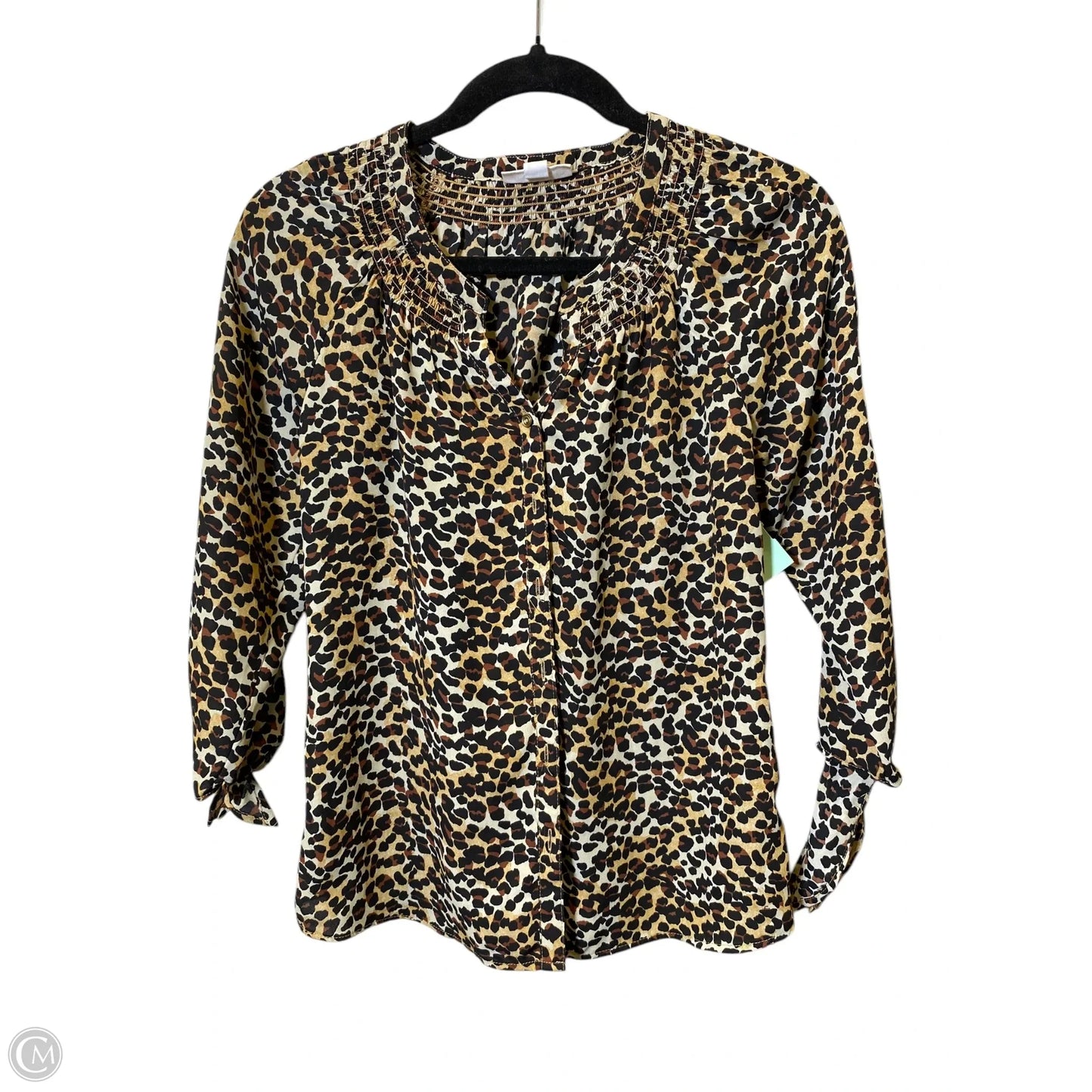 Top Long Sleeve By Westport In Animal Print, Size: Xs