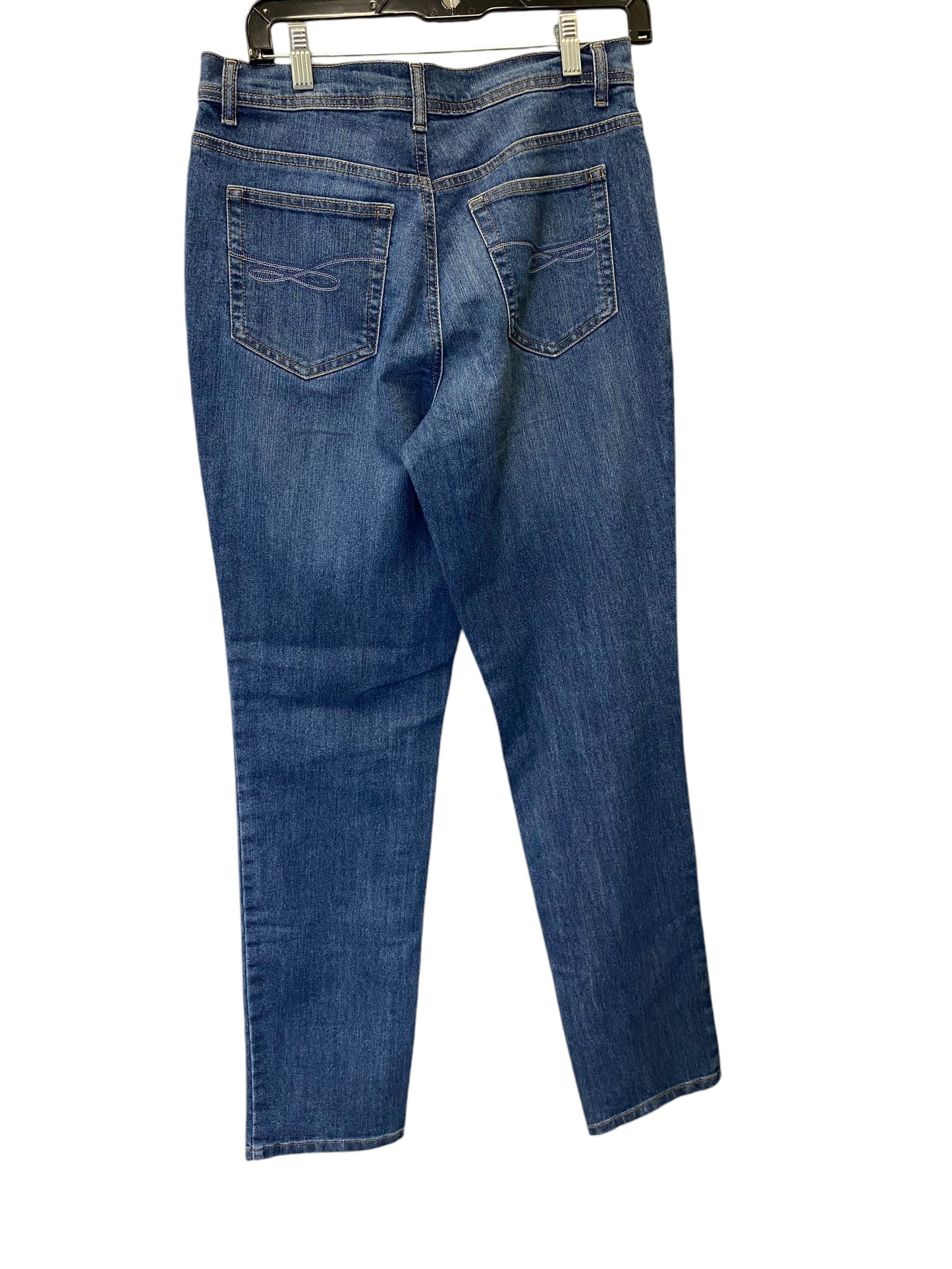 Jeans Straight By Style And Company In Blue Denim, Size: 8