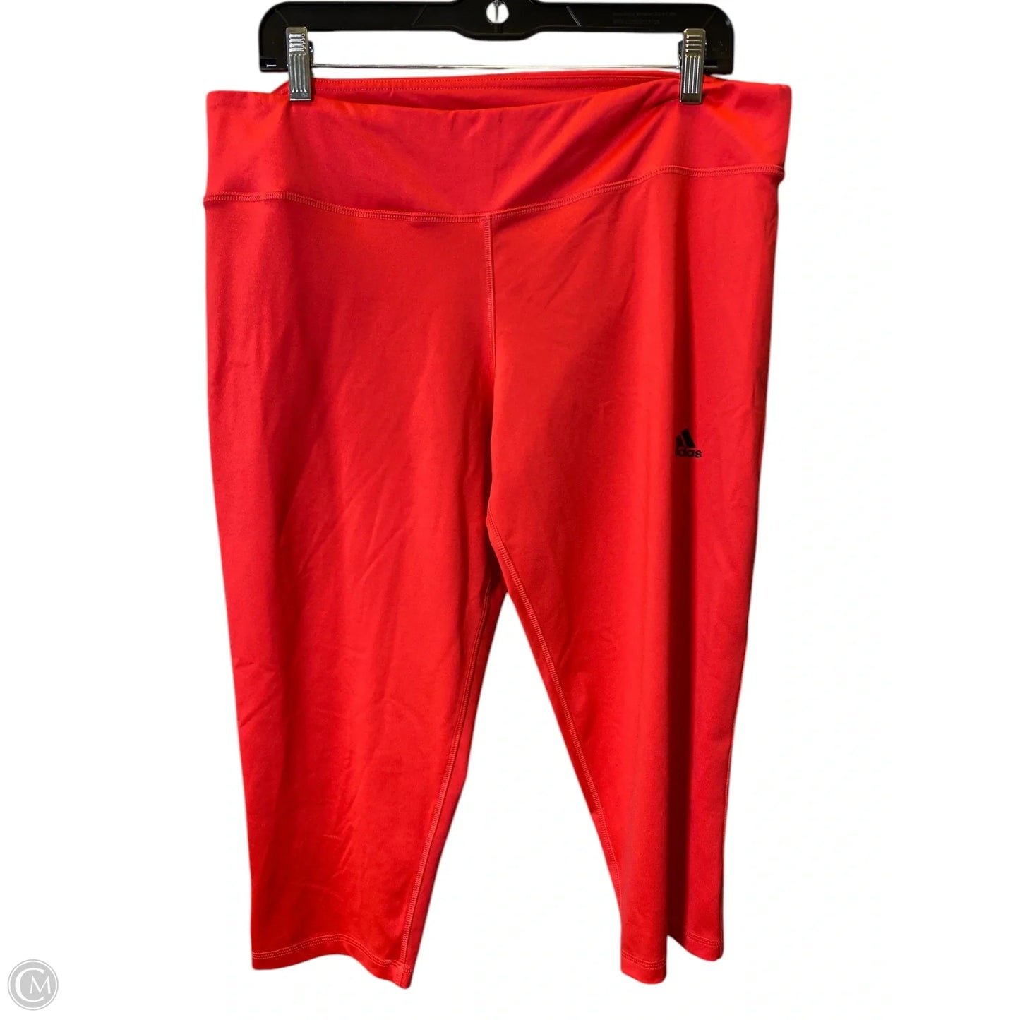 Athletic Capris By Adidas In Pink, Size: Xl