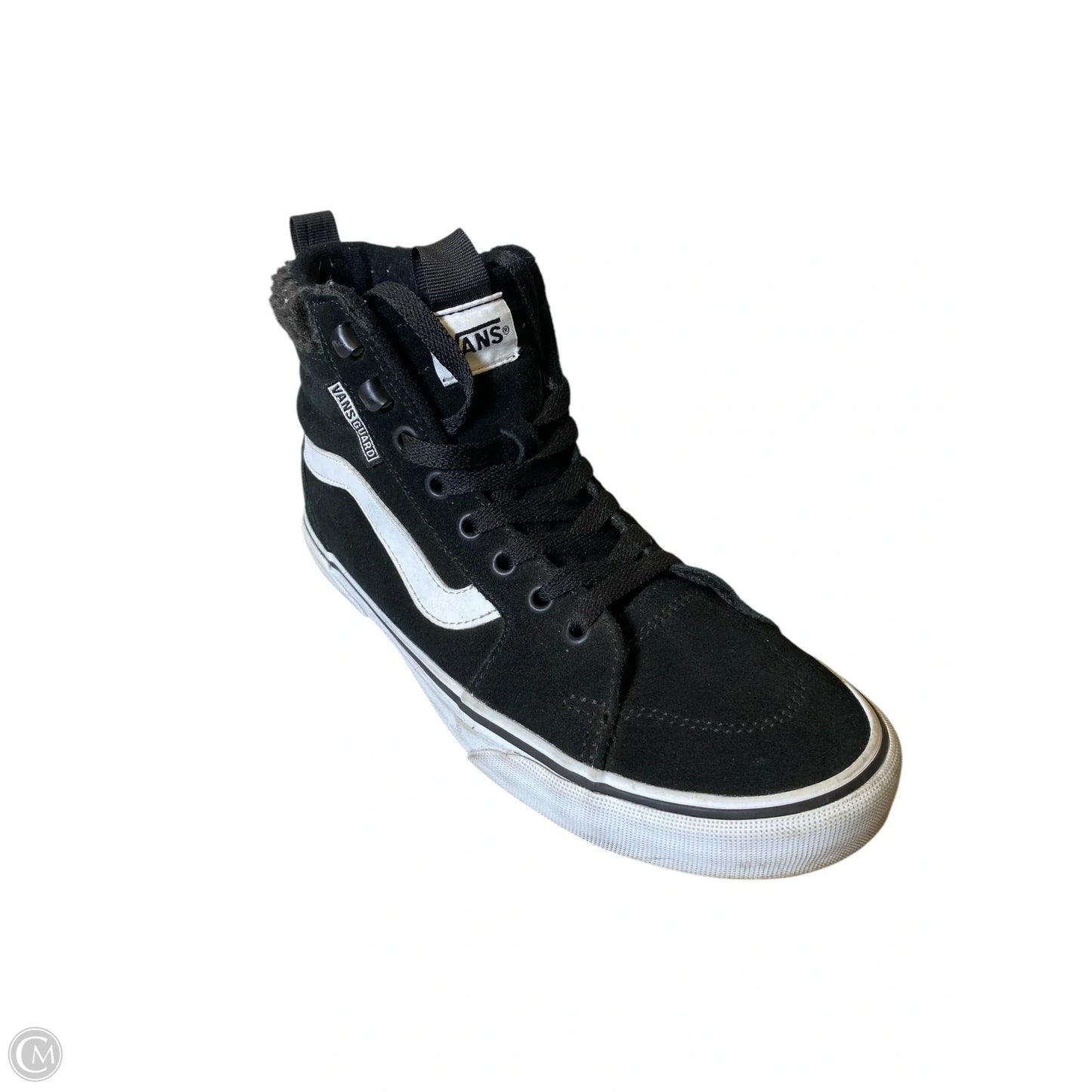 Shoes Flats By Vans In Black & White, Size: 9