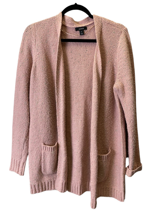 Sweater Cardigan By Alfani In Pink, Size: L