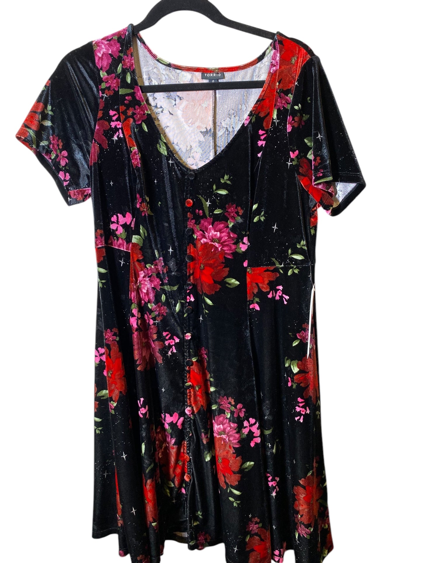 Dress Casual Midi By Torrid In Floral Print, Size: 3x