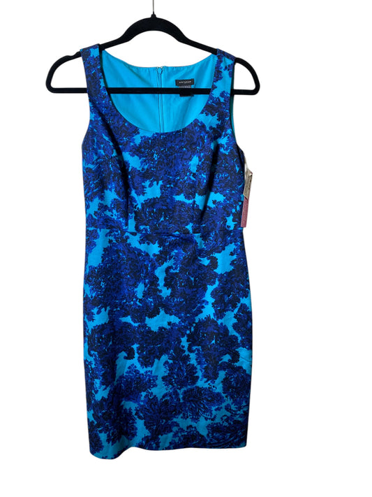 Dress Casual Midi By Ann Taylor In Blue, Size: 0