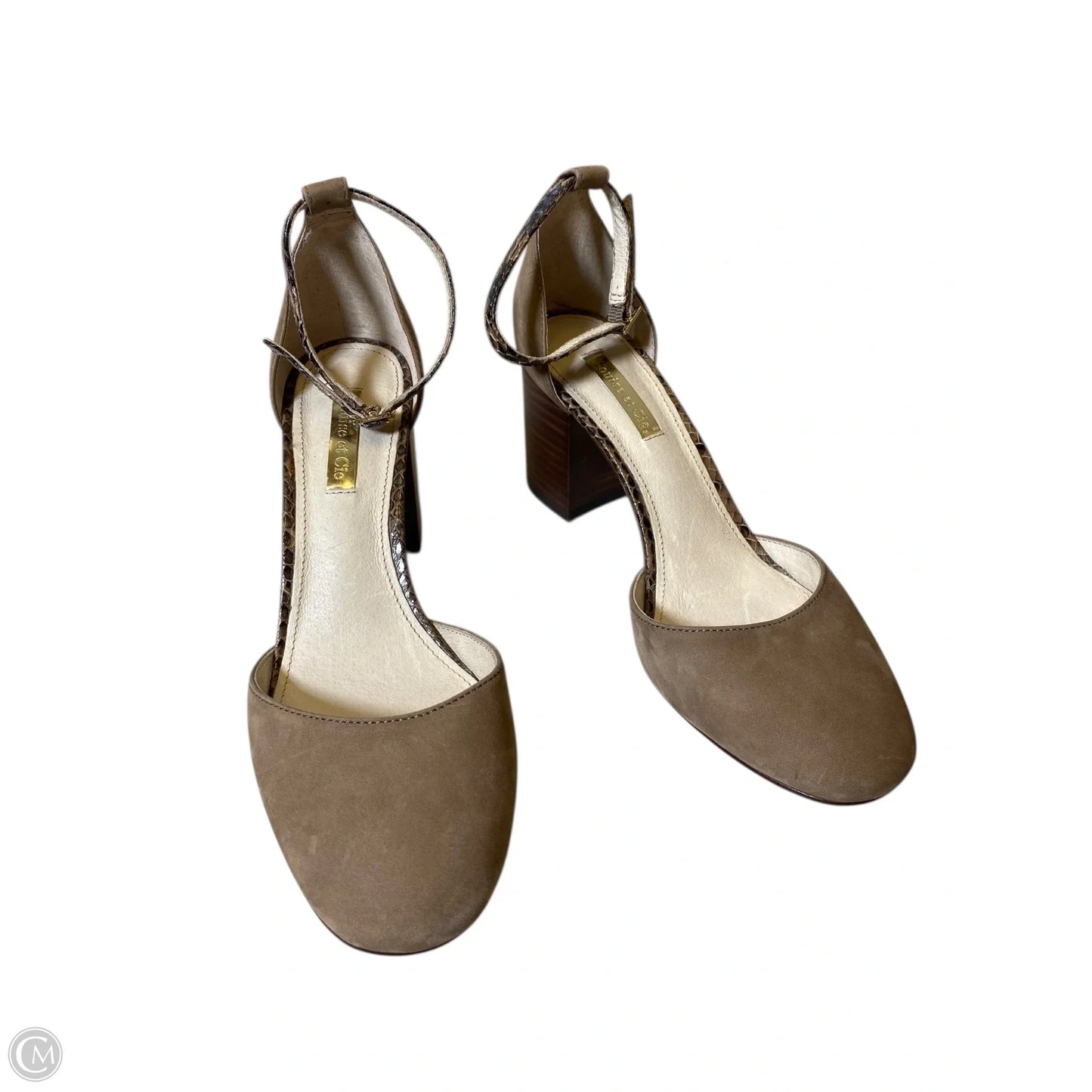 Shoes Heels Block By Louise Et Cie In Beige, Size: 6.5