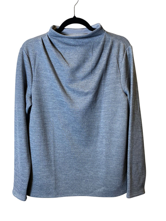 Top Long Sleeve By Ann Taylor In Grey, Size: L