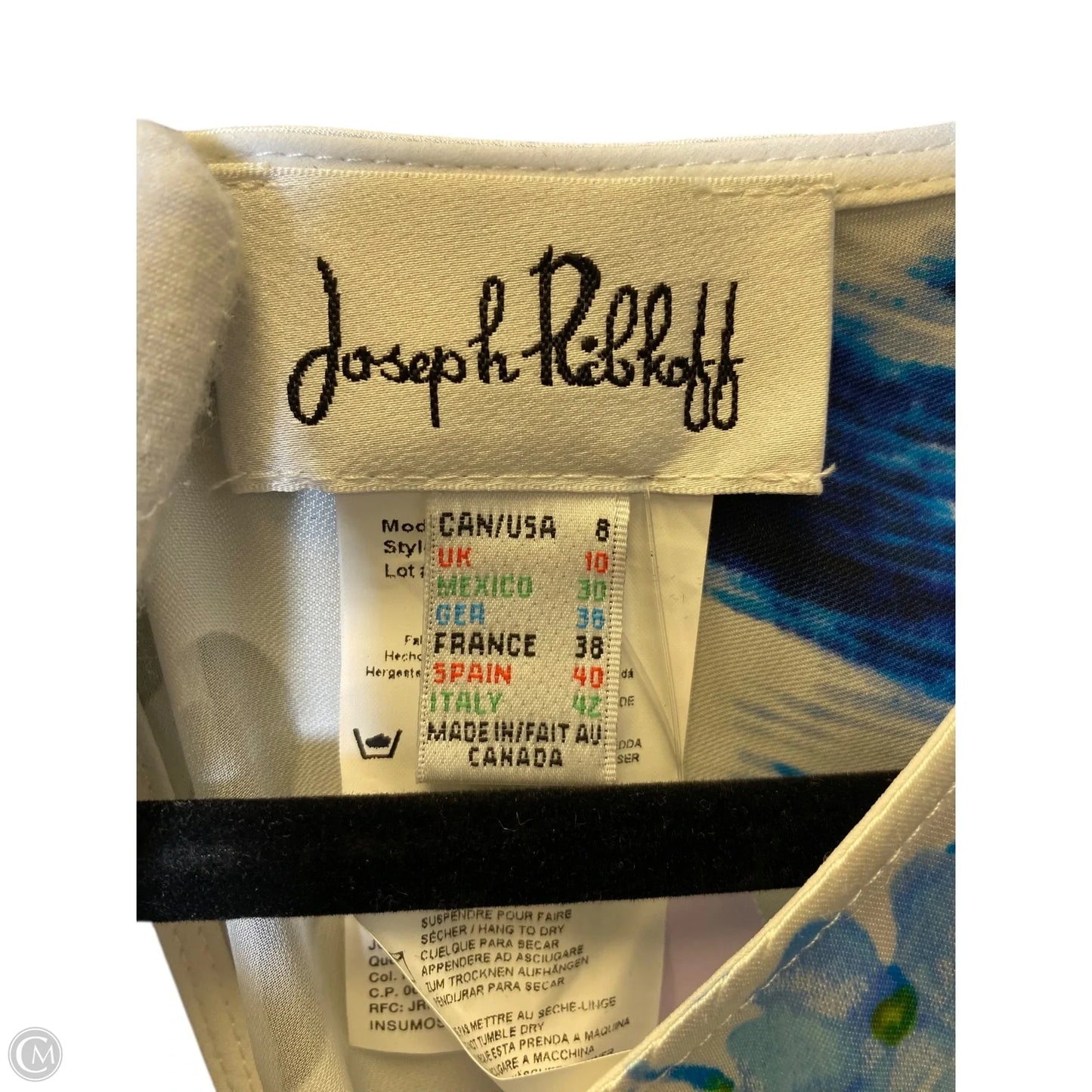 Top Short Sleeve By Joseph Ribkoff In Multi-colored, Size: M