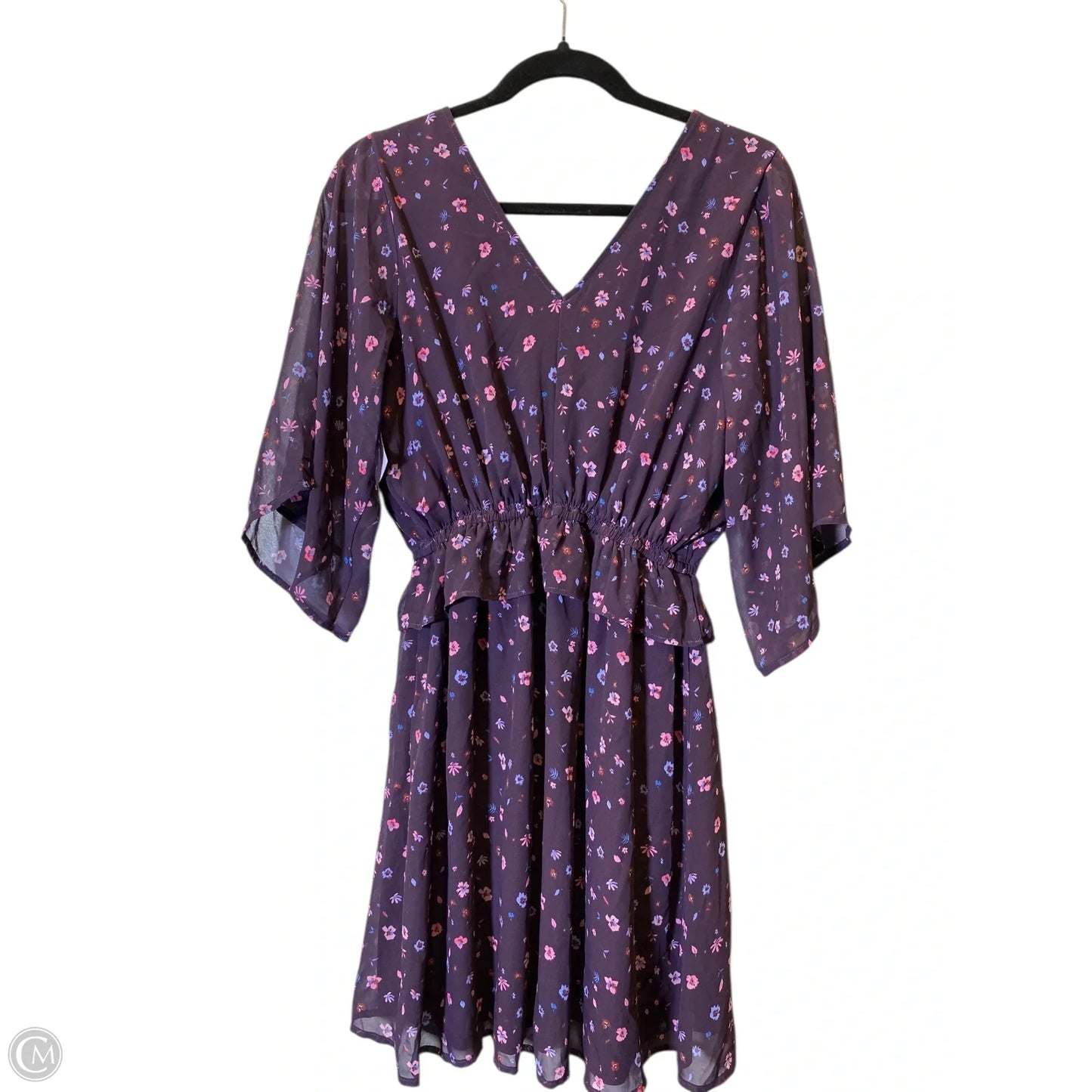 Dress Casual Midi By Clothes Mentor In Floral Print, Size: M