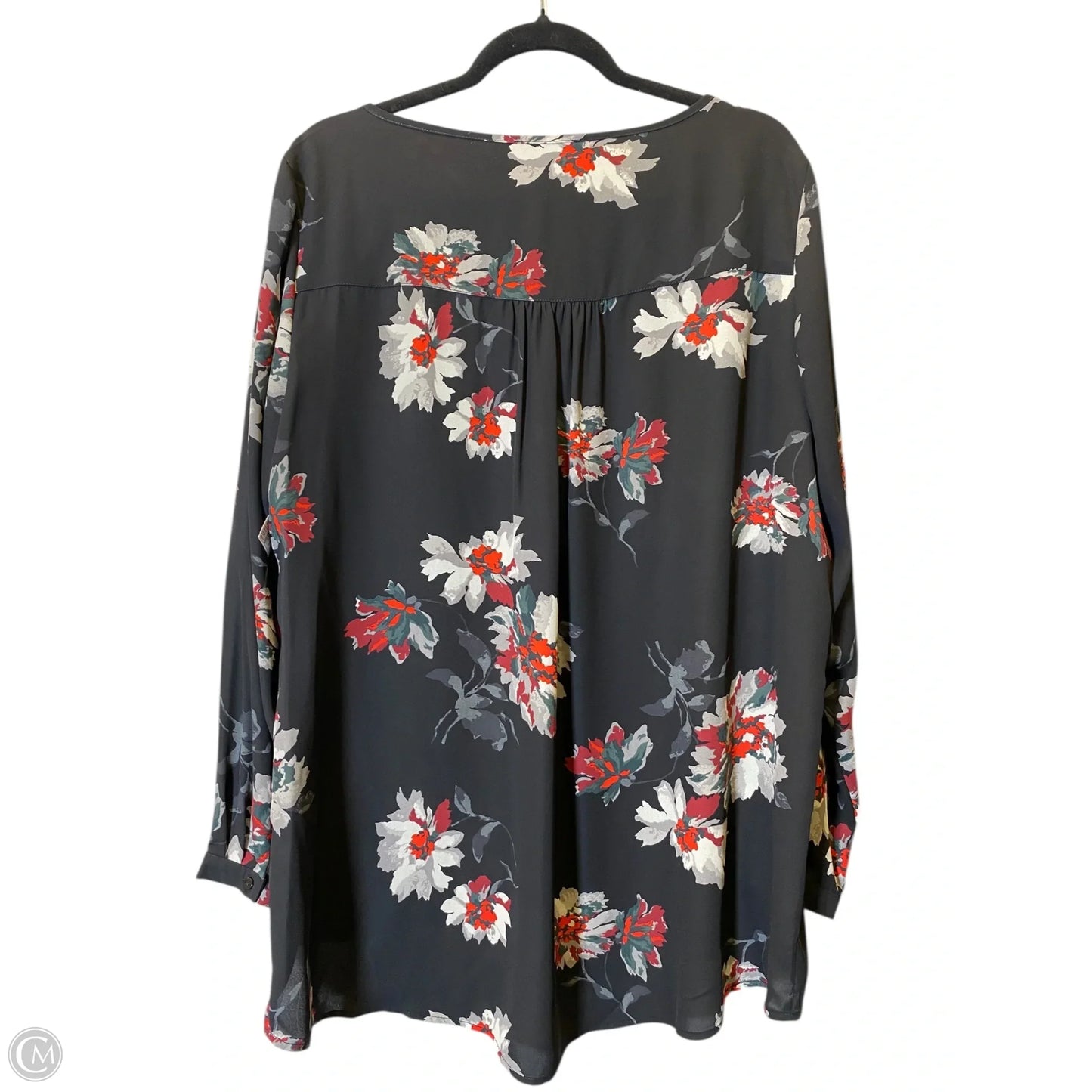 Top Long Sleeve By Chelsea And Theodore In Floral Print, Size: Xl
