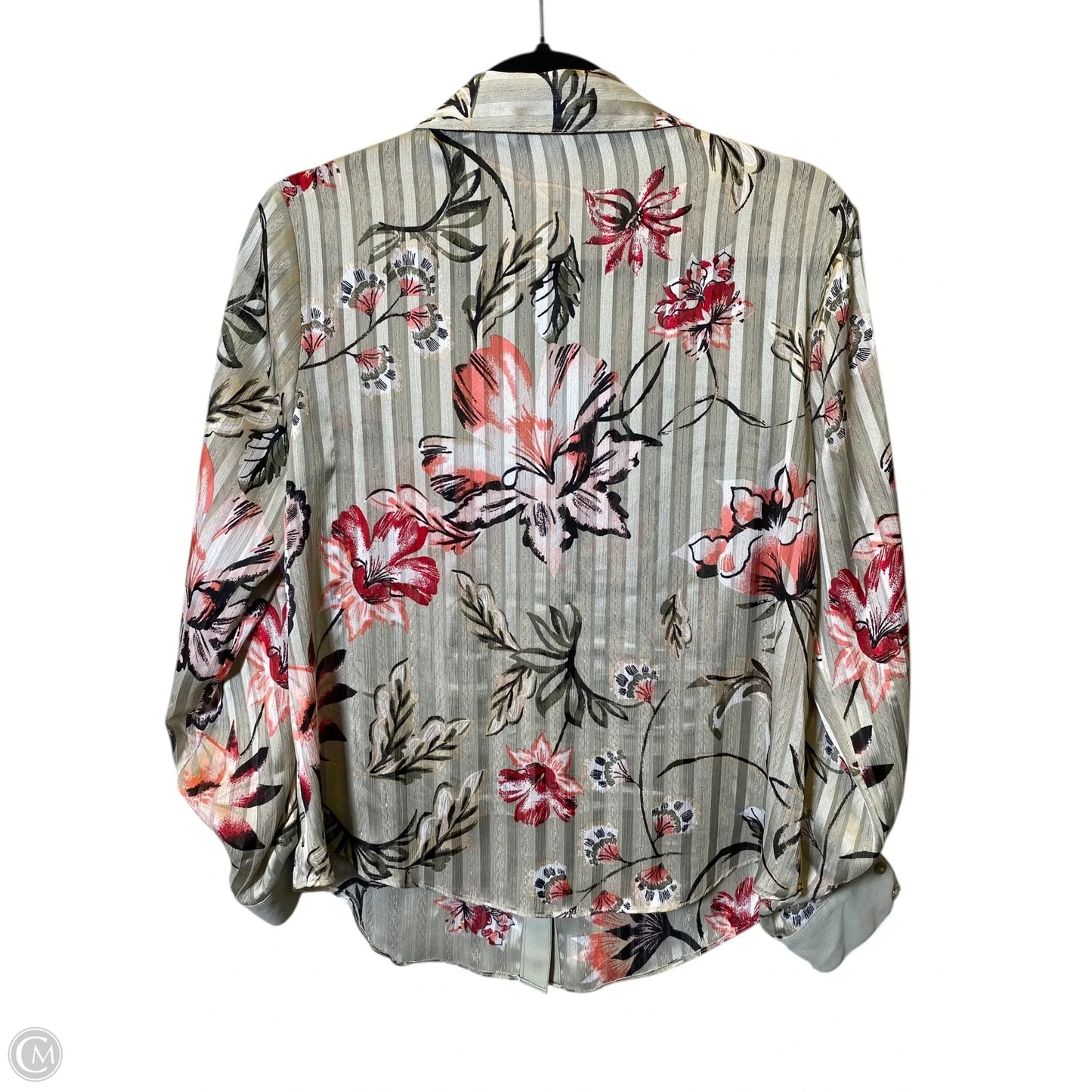 Top Long Sleeve By Clothes Mentor In Floral Print, Size: M