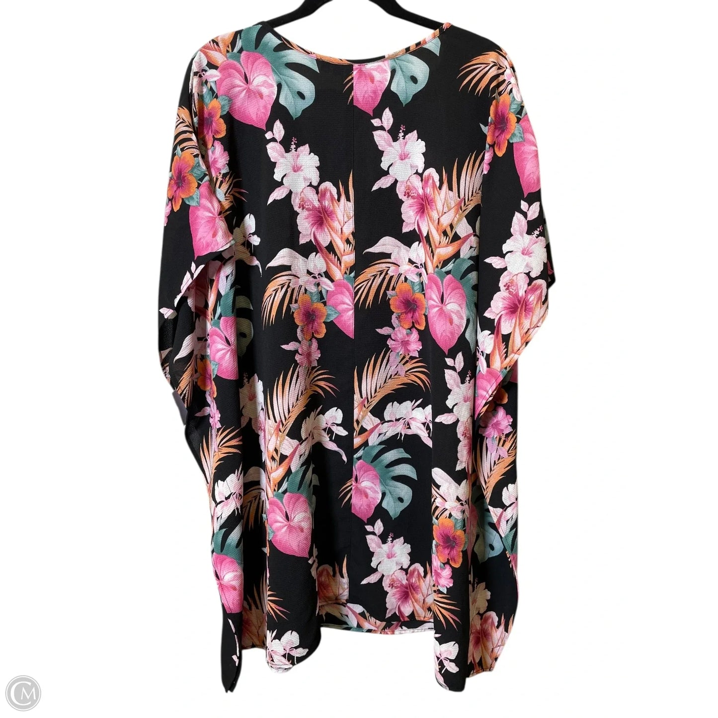 Top Short Sleeve By Apt 9 In Floral Print, Size: 2x