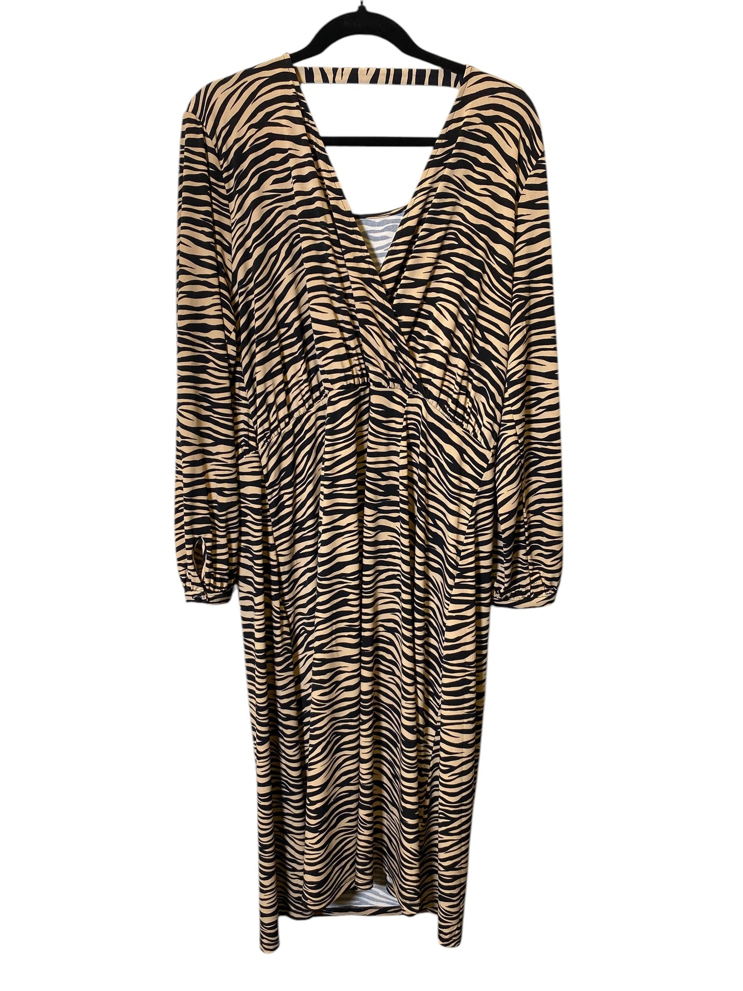 Dress Casual Maxi By Loft In Animal Print, Size: Xxl