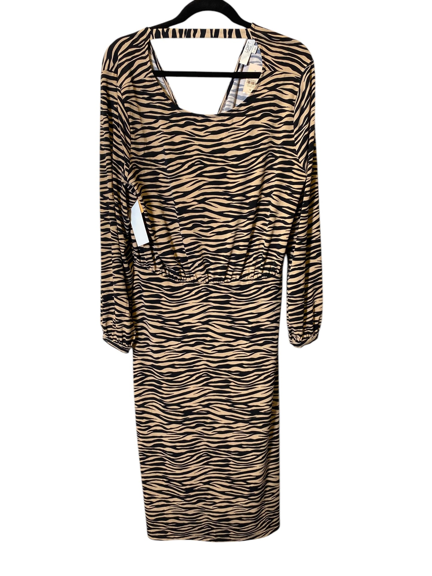 Dress Casual Maxi By Loft In Animal Print, Size: Xxl