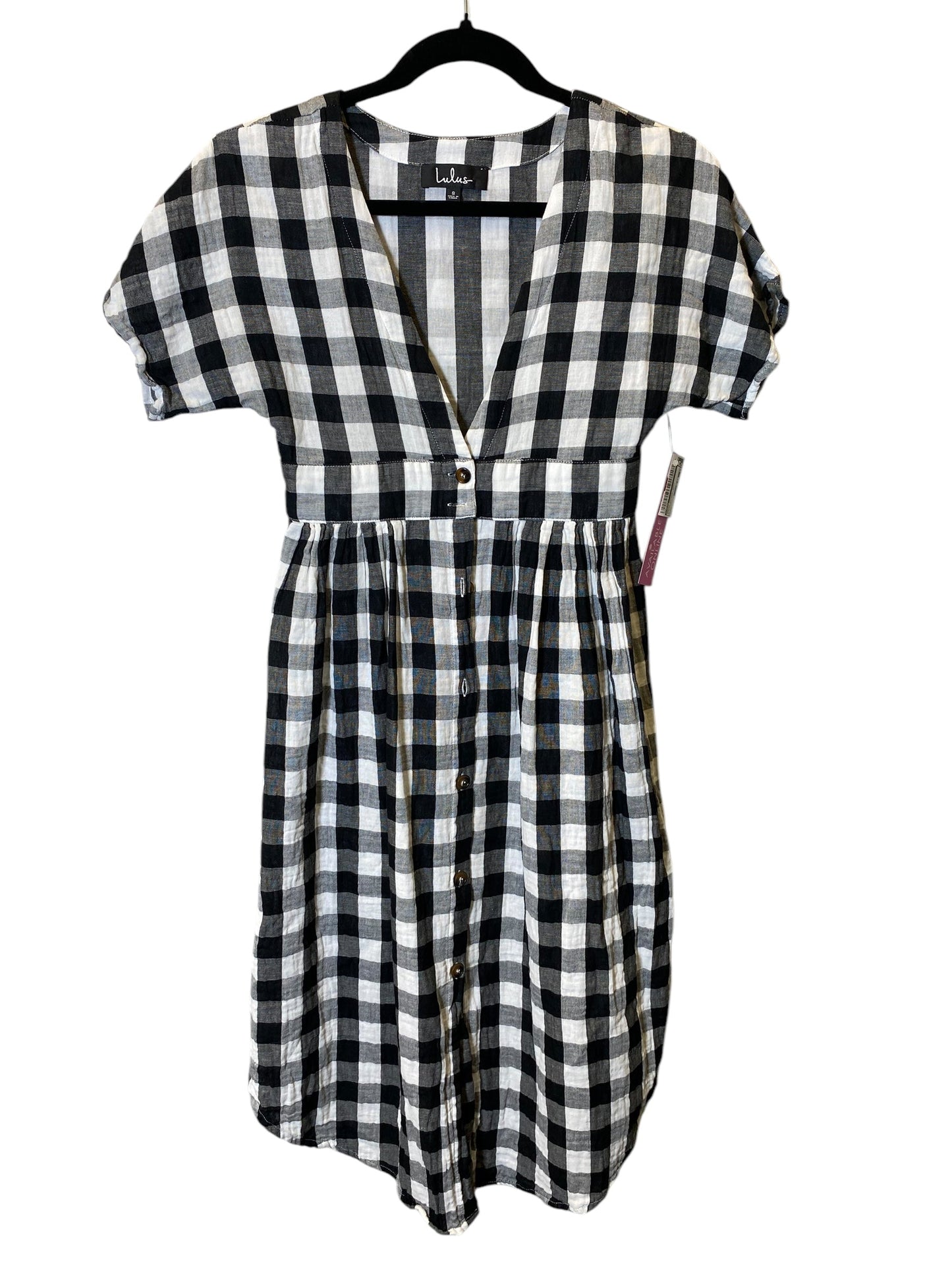 Dress Casual Midi By Lulus In Checkered Pattern, Size: S