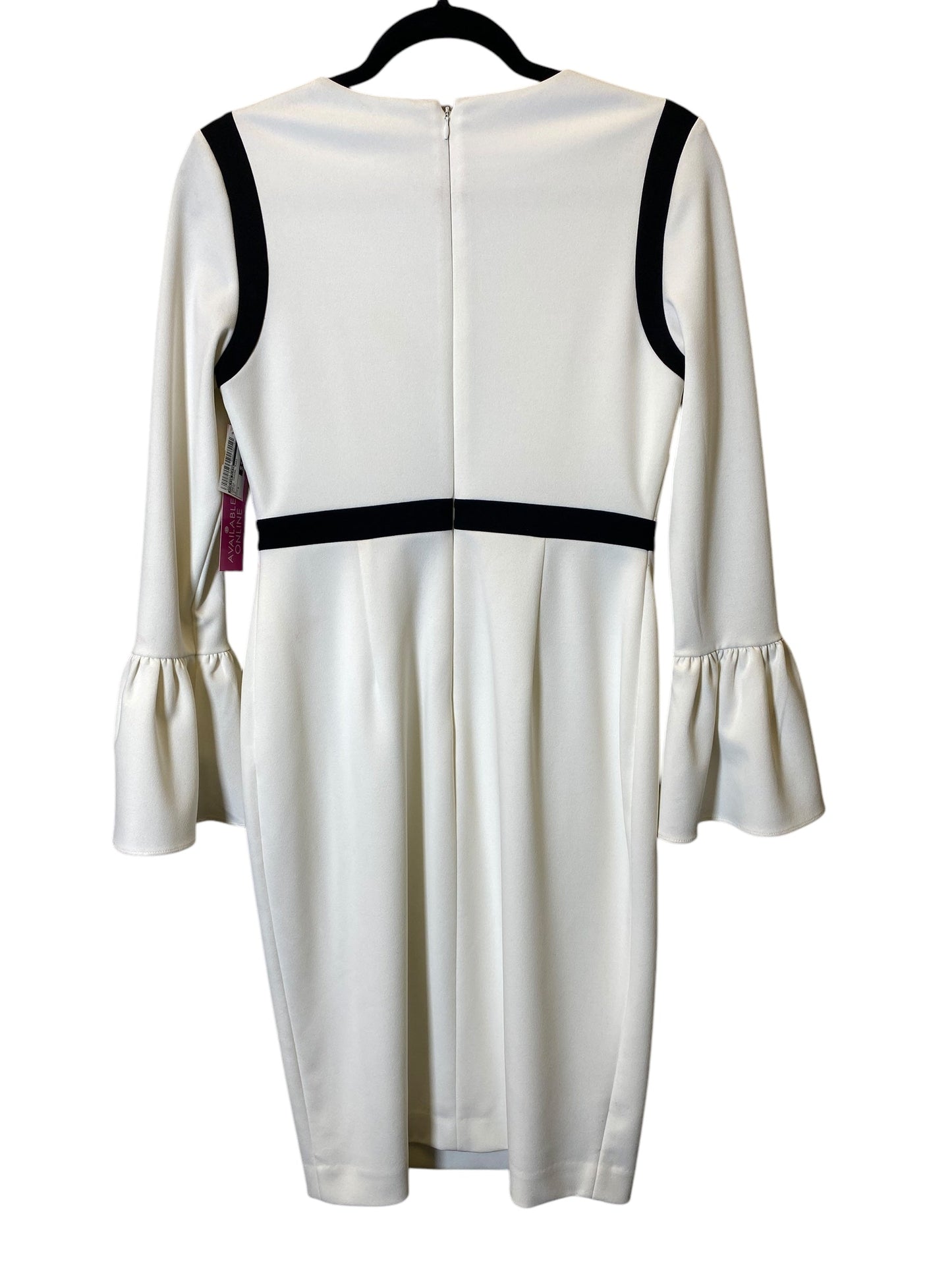 Dress Casual Midi By Calvin Klein In White, Size: S