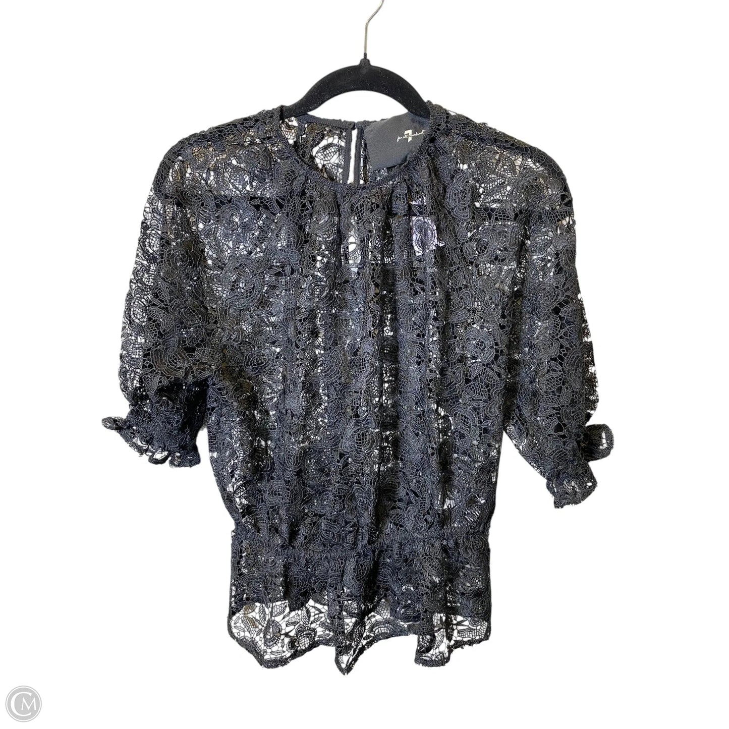 Top 3/4 Sleeve By 7 For All Mankind In Black, Size: Xs