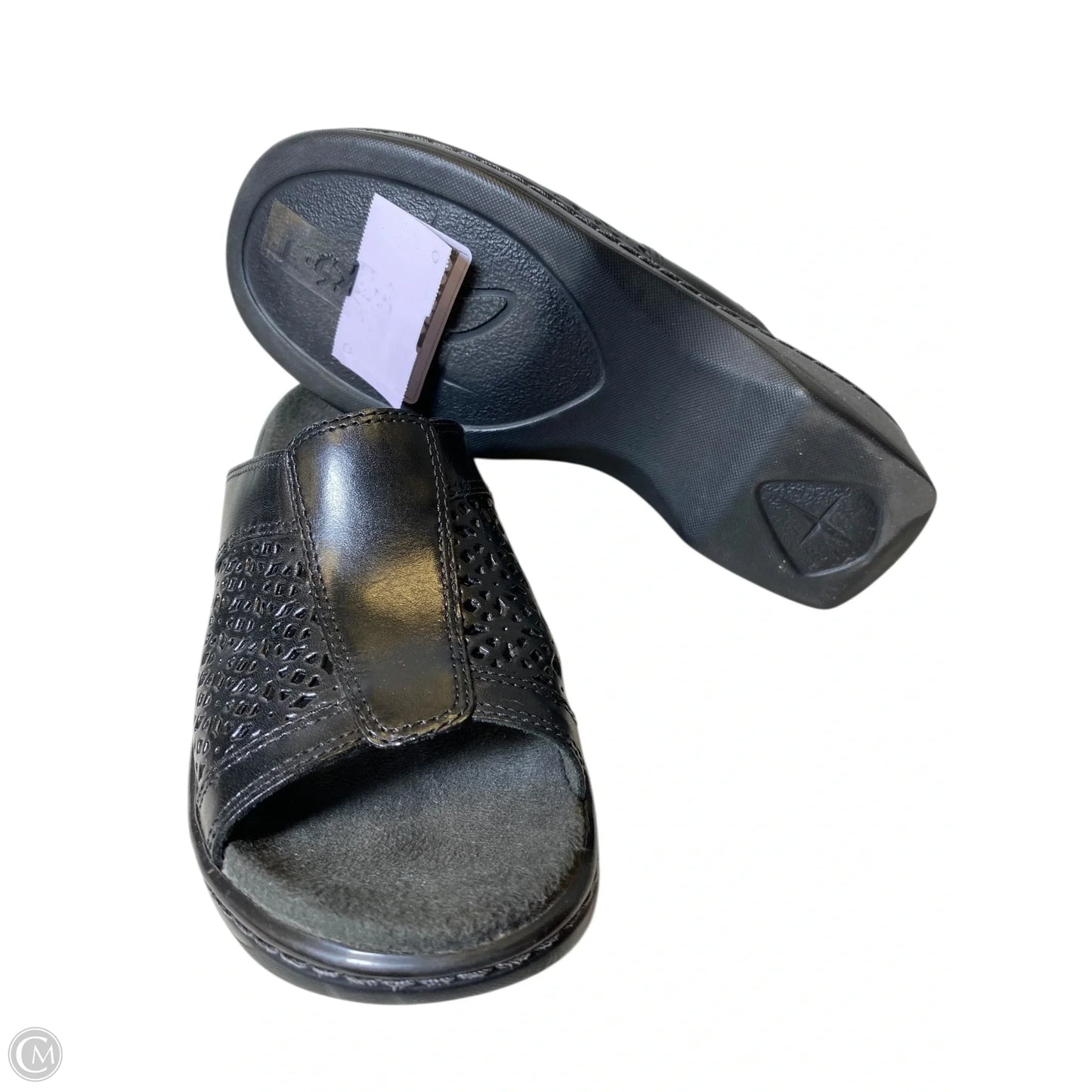 Sandals Heels Platform By Clarks In Black, Size: 8.5