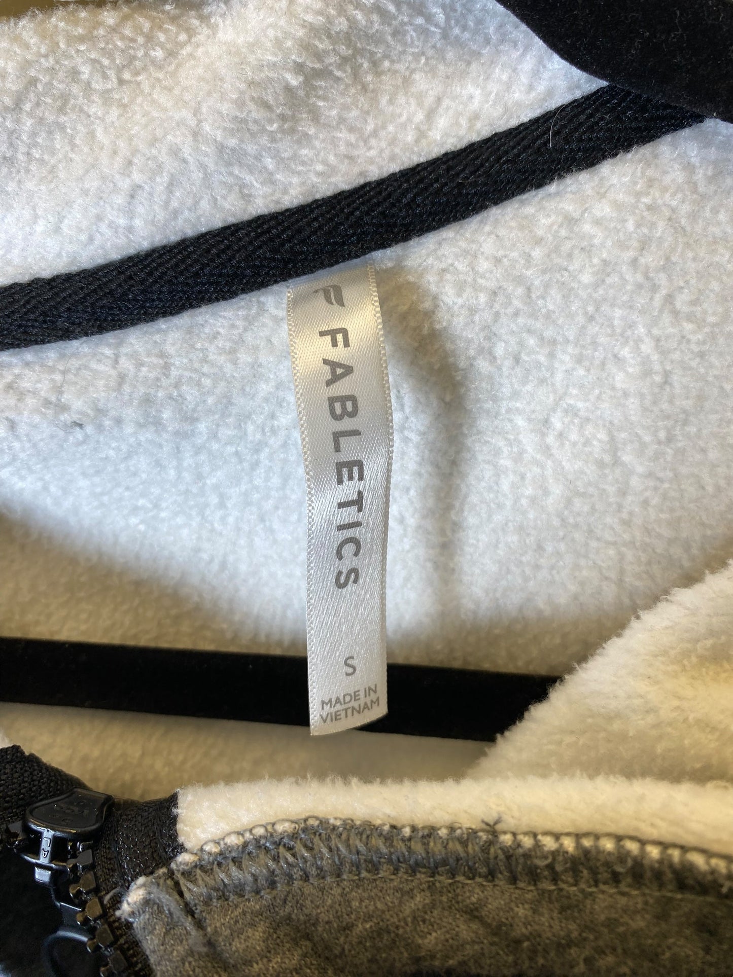 Athletic Jacket By Fabletics In Grey, Size: S